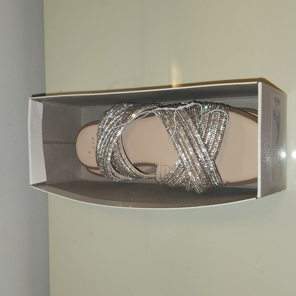 Women's Felicia Rhinestone Slide Sandals - A New Day - Picture 4 of 8